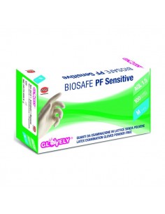 Guanti Monouso in lattice Biosafe PF Sensitive da 100 pezzi