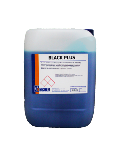 Black Plus lucidante per pneumatici degli autoveicoli. Non intacca vernici, modanature, cromature e materiale plastico