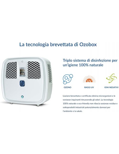 Purificatore aria e depuratore acqua potabile Ozonizzatore Ozobox