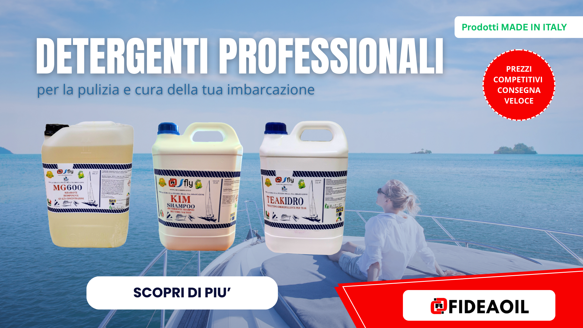 Cura Professionale della tua Imbarcazione: Scopri Teak Idro, MG 600 e Kim Shampoo i più venduti